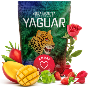 Yaguar Amore 500 g 0,5 kg –  Kräuter- und Früchte-Mate Tee aus Brasilien