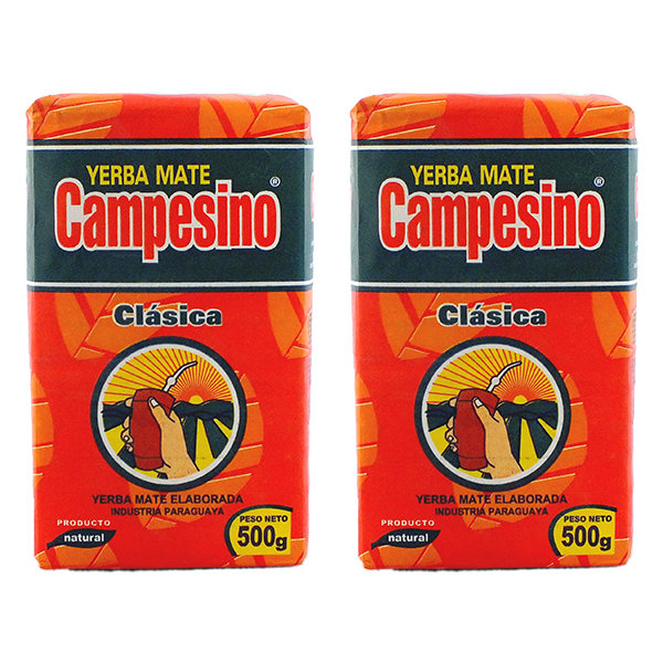 Yerba Mate Set 2x Campesino Classica Elaborada Con Palo 0,5kg