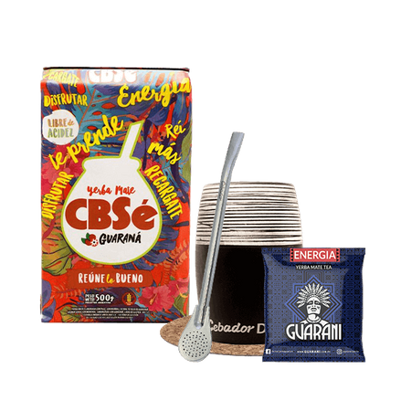 Yerba Mate CBSe Energia 500g Matero Bombilla