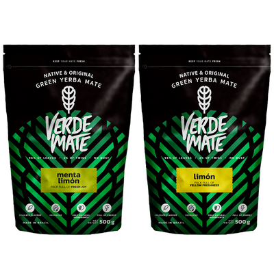 Verde Mate Green Limon 500g + Verde Mate Green Menta Limon 500g