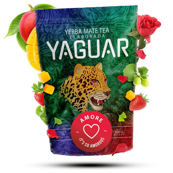 Yaguar Amore 500 g 0,5 kg –  Kräuter- und Früchte-Mate Tee aus Brasilien