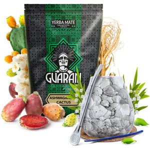 Mate Tee Set Guarani Ashwagandha 500g Kalebasse + Bombilla