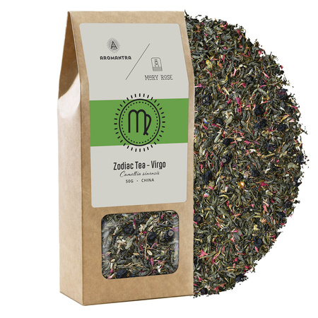 Aromantra x Mary Rose –Sternzeichen-Tee – Jungfrau (grüner Tee) 50 g