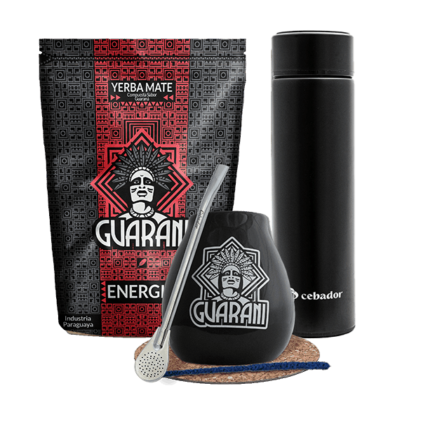 Mate Tee Set Guarani Energia 500g Thermosflasche