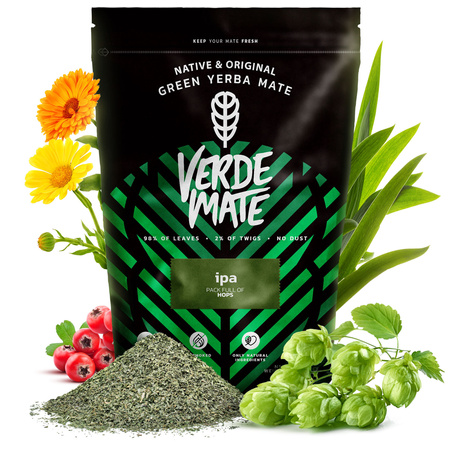 Mate Tee Set Verde Mate IPA 500g 0,5kg Yerbomos + Kalebasse + Bombilla