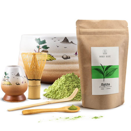 Matcha-Tee-Aufbrühset