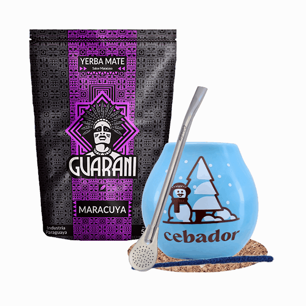 Mate Tee Set Maracuya + Mate Becher 500g