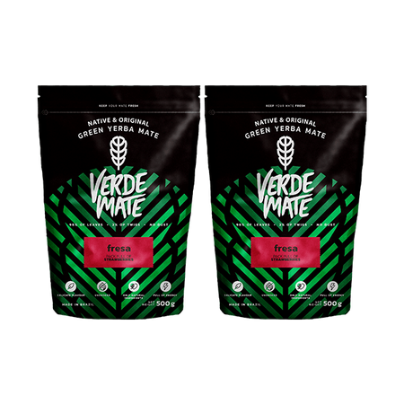 Yerba Verde Mate Green FRESA Erdbeere 1kg 1000g 