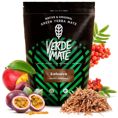 Yerba Verde Mate Katuava Temperamento 1kg Set für zwei Personen