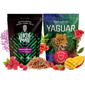 Yerba VVerde Mate Temperamento Yaguar Amore 2x500g