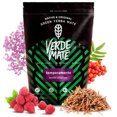 Yerba Verde Mate Katuava Temperamento 1kg Set für zwei Personen