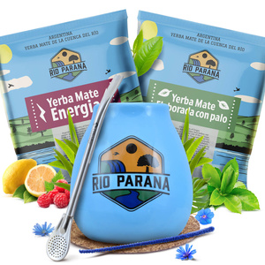 Mate Tee Rio Parana Set 2x50g Kalebasse + Bombilla