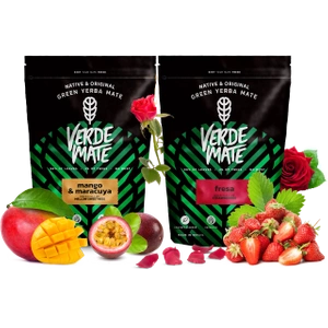 Yerba Verde Mate Mango Maracuja Erdbeere 2x500g