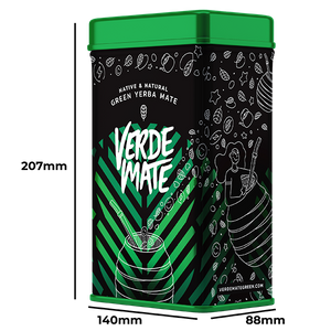 Yerbera – Dose mit Verde Mate Green Fitness 0,5 kg –Kräuter-Früchte Mate Tee aus Brasilien