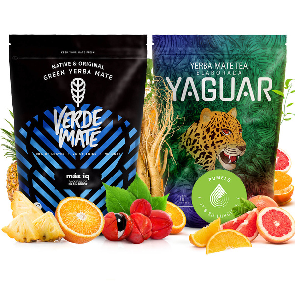 Mate Tee Set: Verde Mate + Yaguar 2x500g 1kg