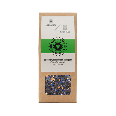 Aromantra x Mary Rose – Solarplexuschakra-Tee Manipura (schwarzer Tee) 50 g