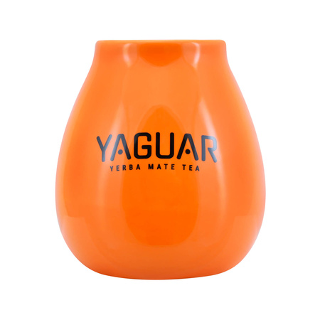  Yaguar Mate Becher aus Keramik  - 350ml-Orange