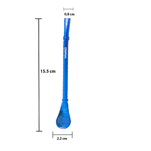 Bombilla Gringo 15,5 cm - Blau