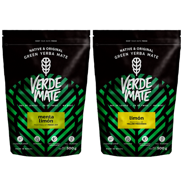 Verde Mate Green Limon 500g + Verde Mate Green Menta Limon 500g