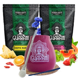 Mate Tee Guarani Frucht Kalebasse Set 2x500g