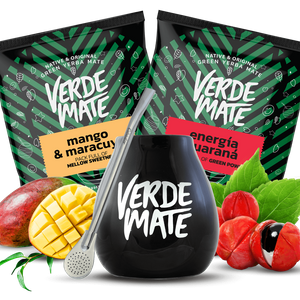 Yerba Mate Grünes Guarana BIG Kalebasse Bombilla Set