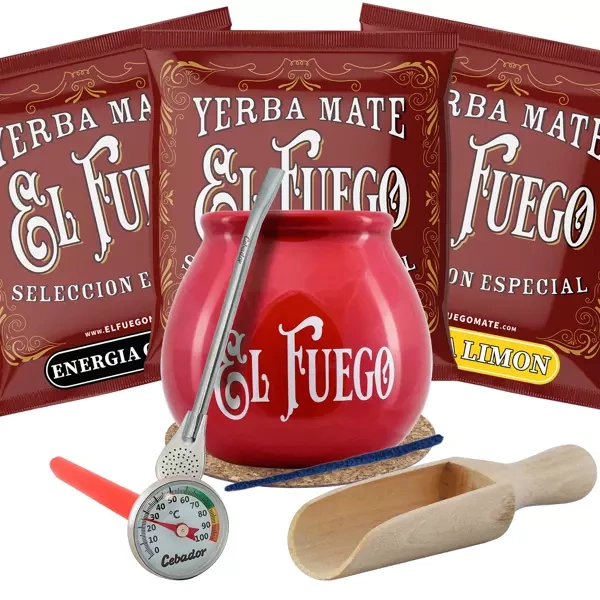 Yerba Mate Set 3x50g Calabash Bombilla