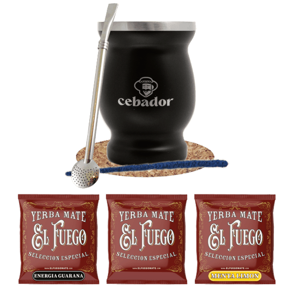 Yerba Mate set 3x50g TermoLid Cebador 150g