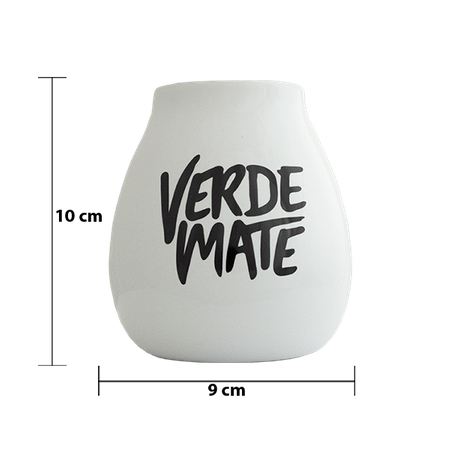 Verde Mate Matebecher aus Keramik  - 350ml-weiss