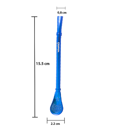 Bombilla Gringo 15,5 cm - Blau