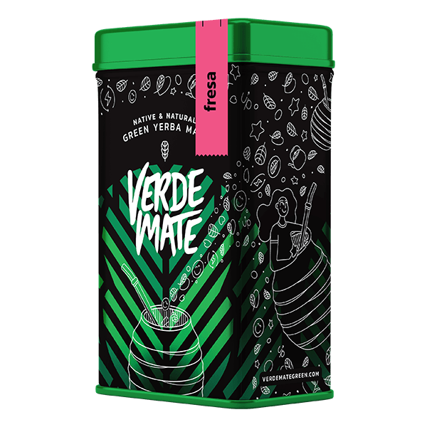 Yerbera-Mate Verde Mate Green Fresa 0.5kg in Dose