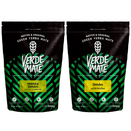 Verde Mate Green Limon 500g + Verde Mate Green Menta Limon 500g