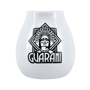 Guarani Mate Becher aus Keramik - Weiß - 350ml