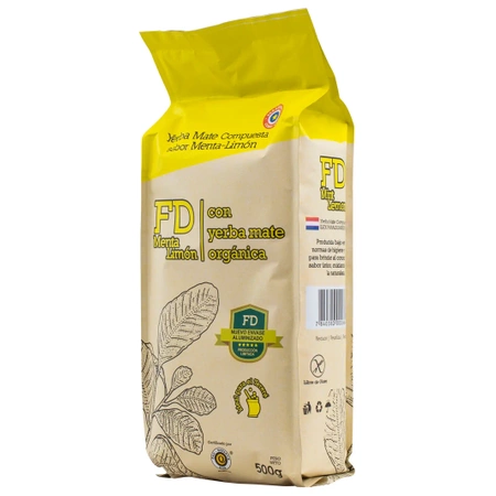 Fede Rico Menta Limon 0,5 kg 500 g – Minz-Zitronen-Mate Tee 