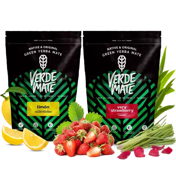 Yerba Verde Mate Limon Very Strawberry fruchtig 1kg