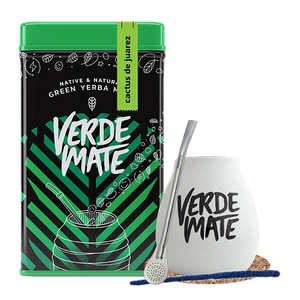 Set Yerbera Verde Mate Cactus de Juarez 0.5kg 