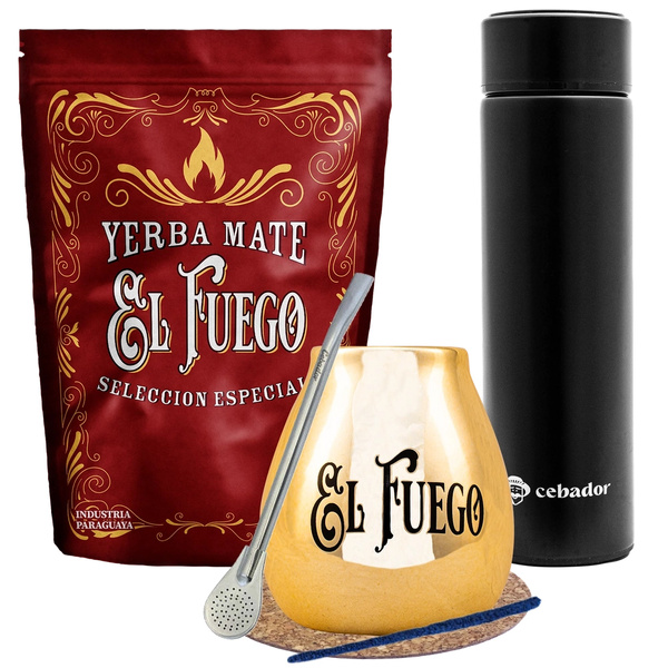 Mate Tee El Fuego Elaborada 500g Thermoskannen-Set