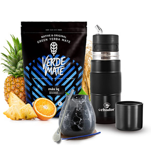 Mate Tee Set Verde Mate Mas IQ 500g 0,5kg Yerbomos + Kalebasse + Bombilla