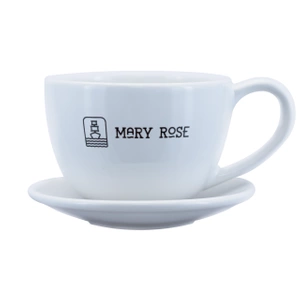 Tasse mit Logo Mary Rose (weiß) 200 ml