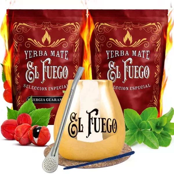 El Fuego Mate Tee Set Kalebasse + Bombilla 1000g