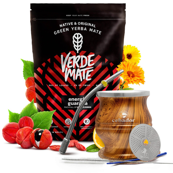 Set Mate Tee Verde Mate Energia 0,5kg + TermoColador